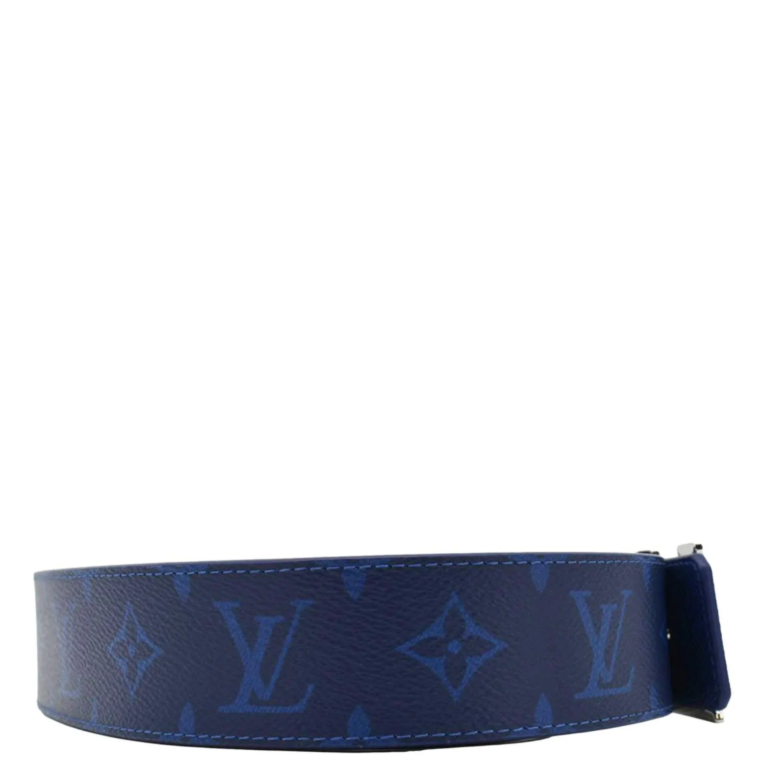 LOUIS VUITTON LV Initiales Reversible Monogram Canvas Belt Blue Size 100/40