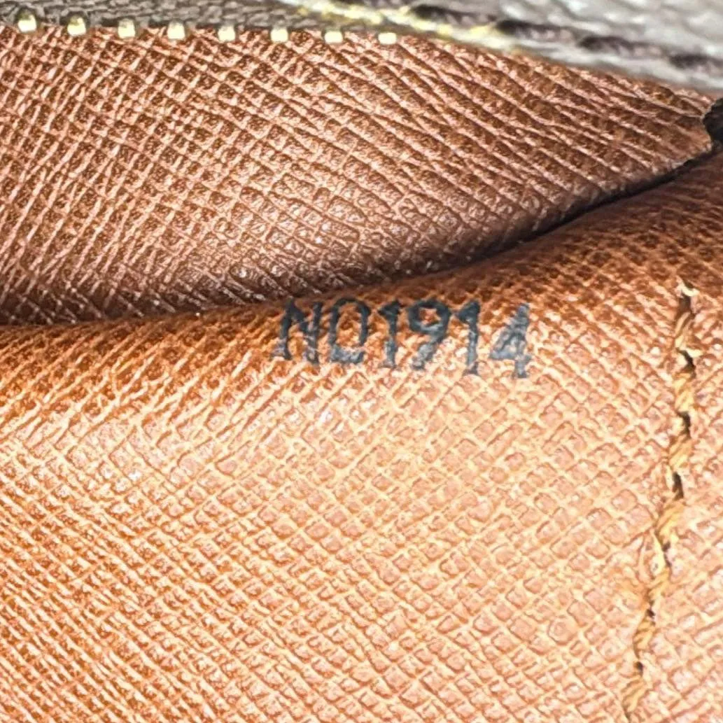 LOUIS VUITTON Papillon 30 Monogram Canvas Satchel Bag Brown