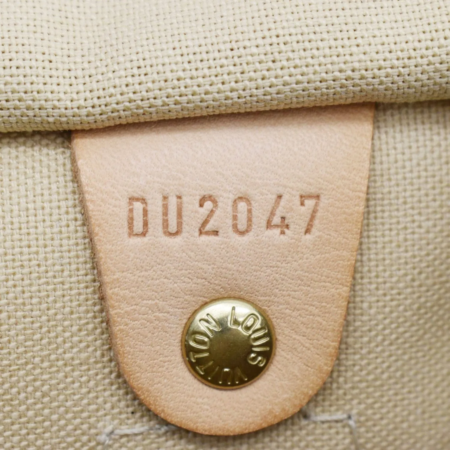 LOUIS VUITTON Speedy 30 Damier Azur Satchel Bag White