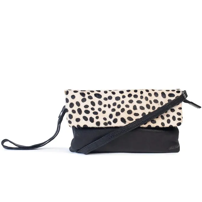 Lucie Leather Clutch/Bag - Pony