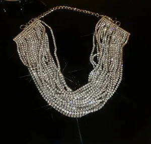 Luxury Multilayers Crystal Choker
