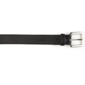 M108 1 1/2" Basket Weave Belt- Black