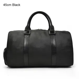 MAHEU Hot Genuine Leather Men / Women Travel Bag Soft Real Leather Cowhide Carry Hand Luggage Bags Travel Shoulder Bag Male Female