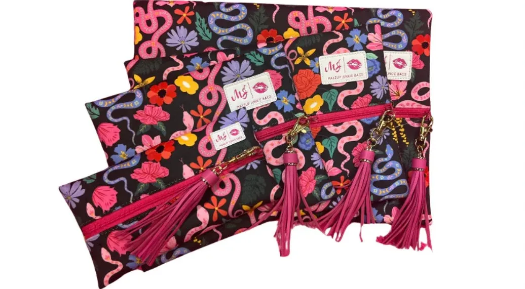 Makeup Junkie Bags - Reputation Floral