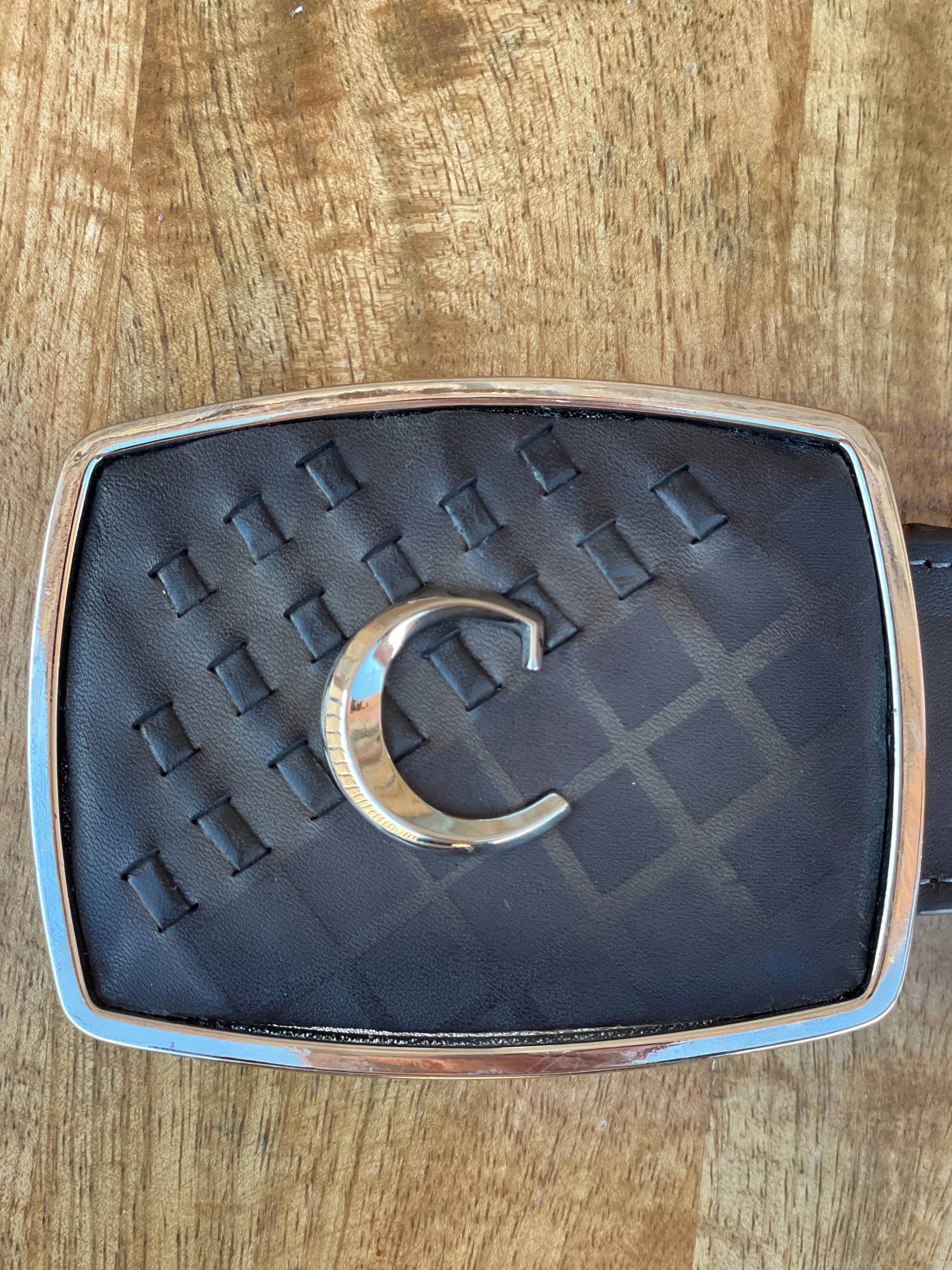 Men’s Cuadra Hand-painted engraved black western leather belt