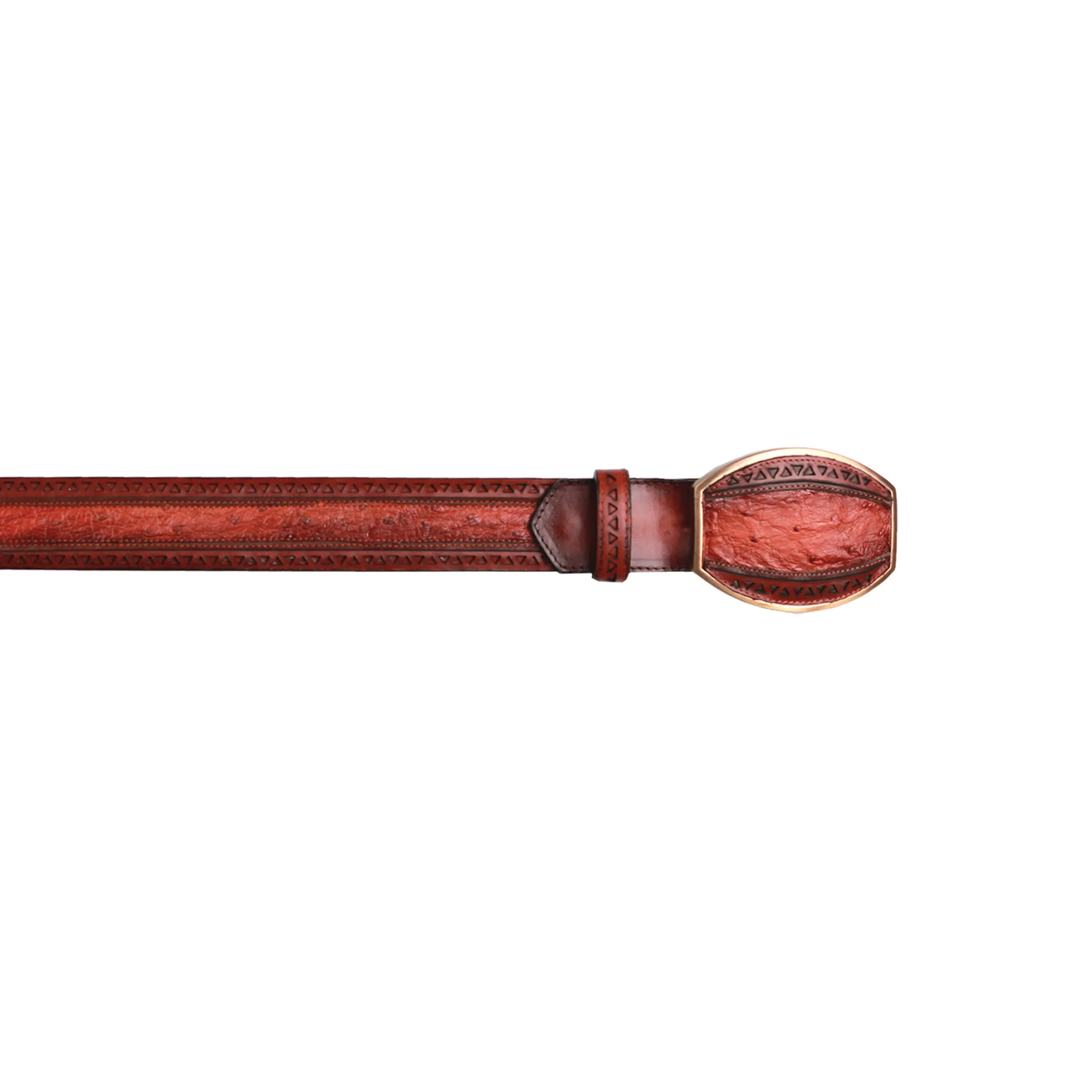 Men's Wild West Ostrich Belt