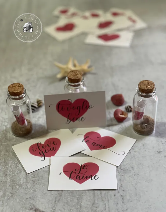 Message in a Bottle, Say I Love You to Mom, Dad, Grad, You Are Loved Note, Baby Gift, Note to Traveler, Send Your Love Instead of a Card