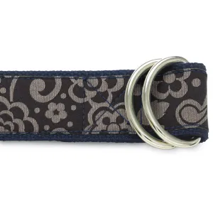 Midnight Bloom - D-Ring Belts