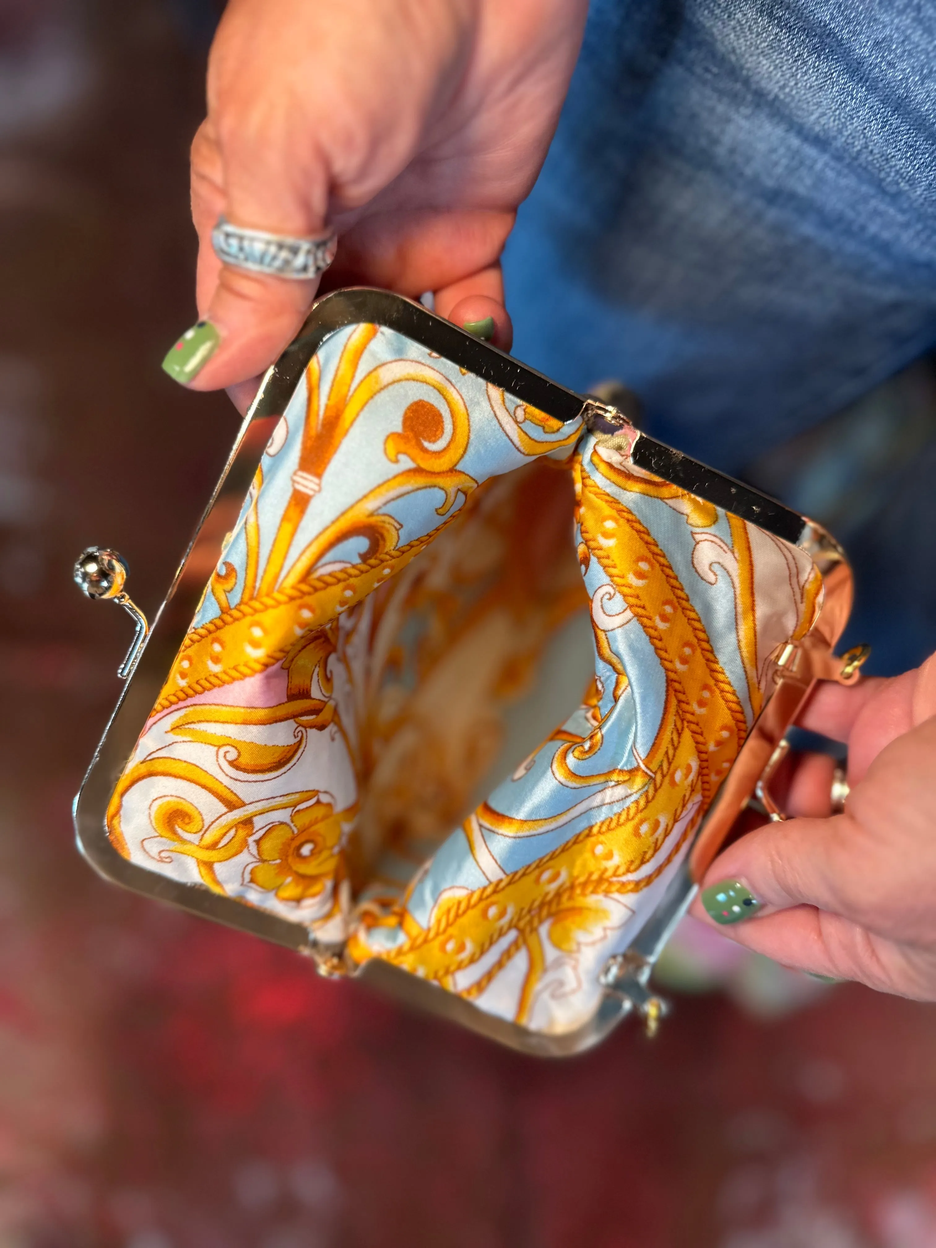 Mimi Crossbody Purse in Grenidine Lily