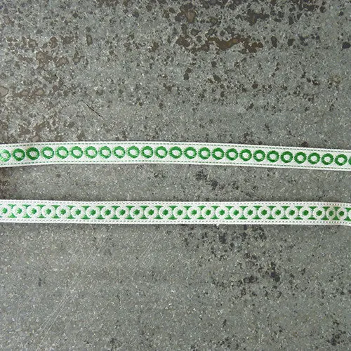 Mini Circles Ribbon - Green
