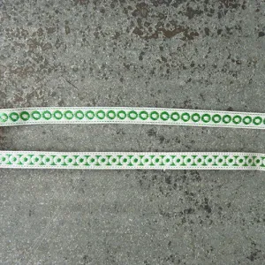 Mini Circles Ribbon - Green