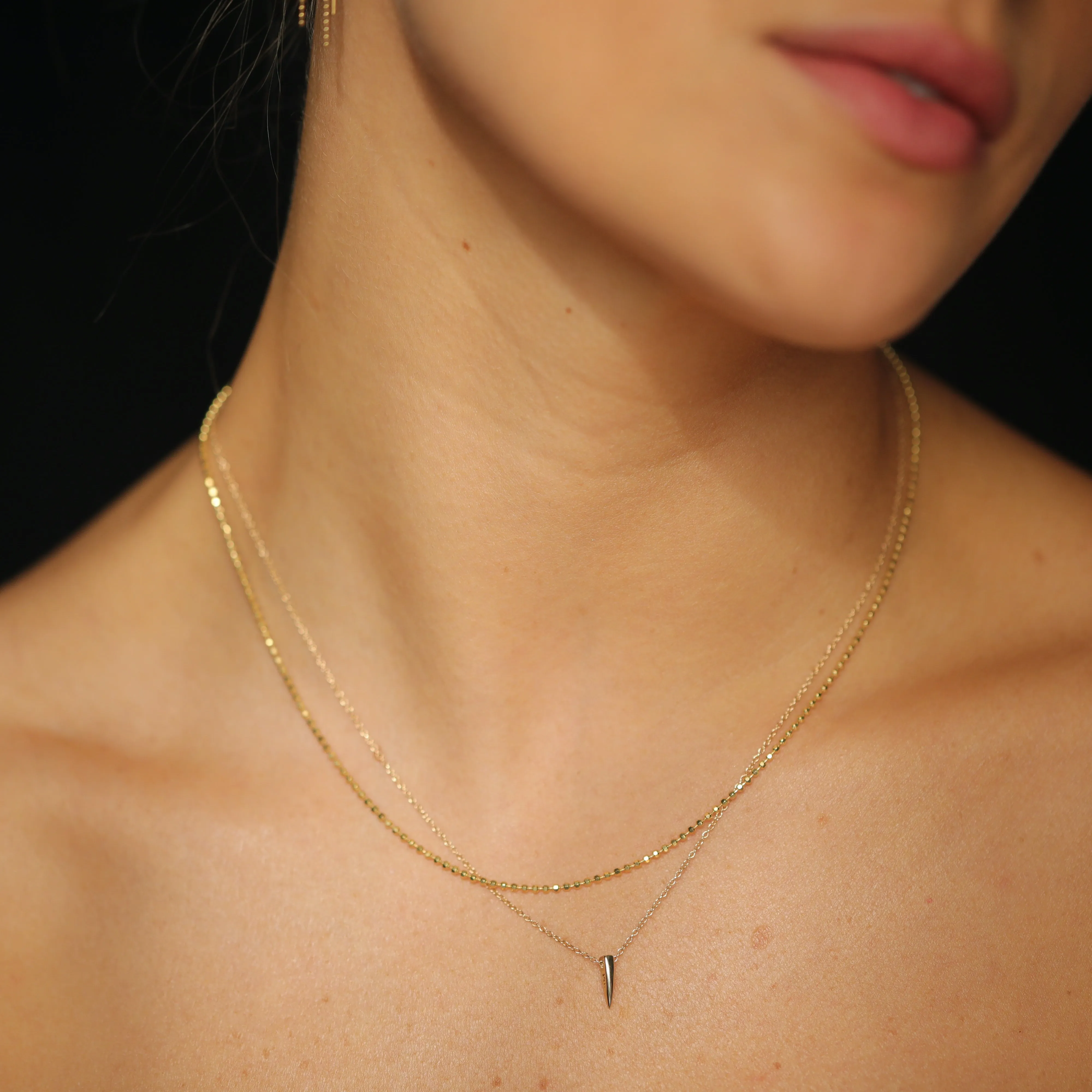 Mini Horn Necklace - Gold