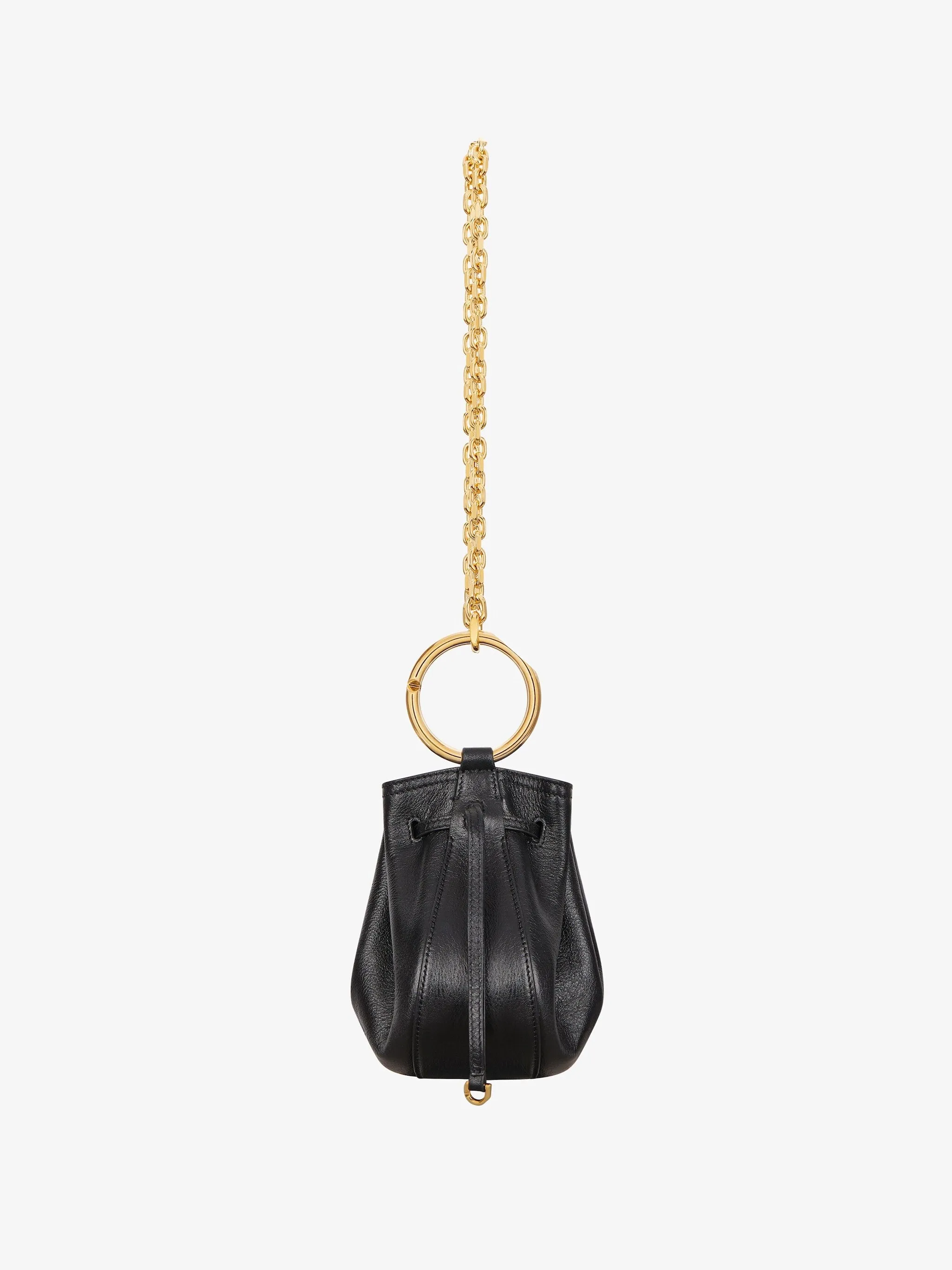 Mini Pumpkin Bag In Leather