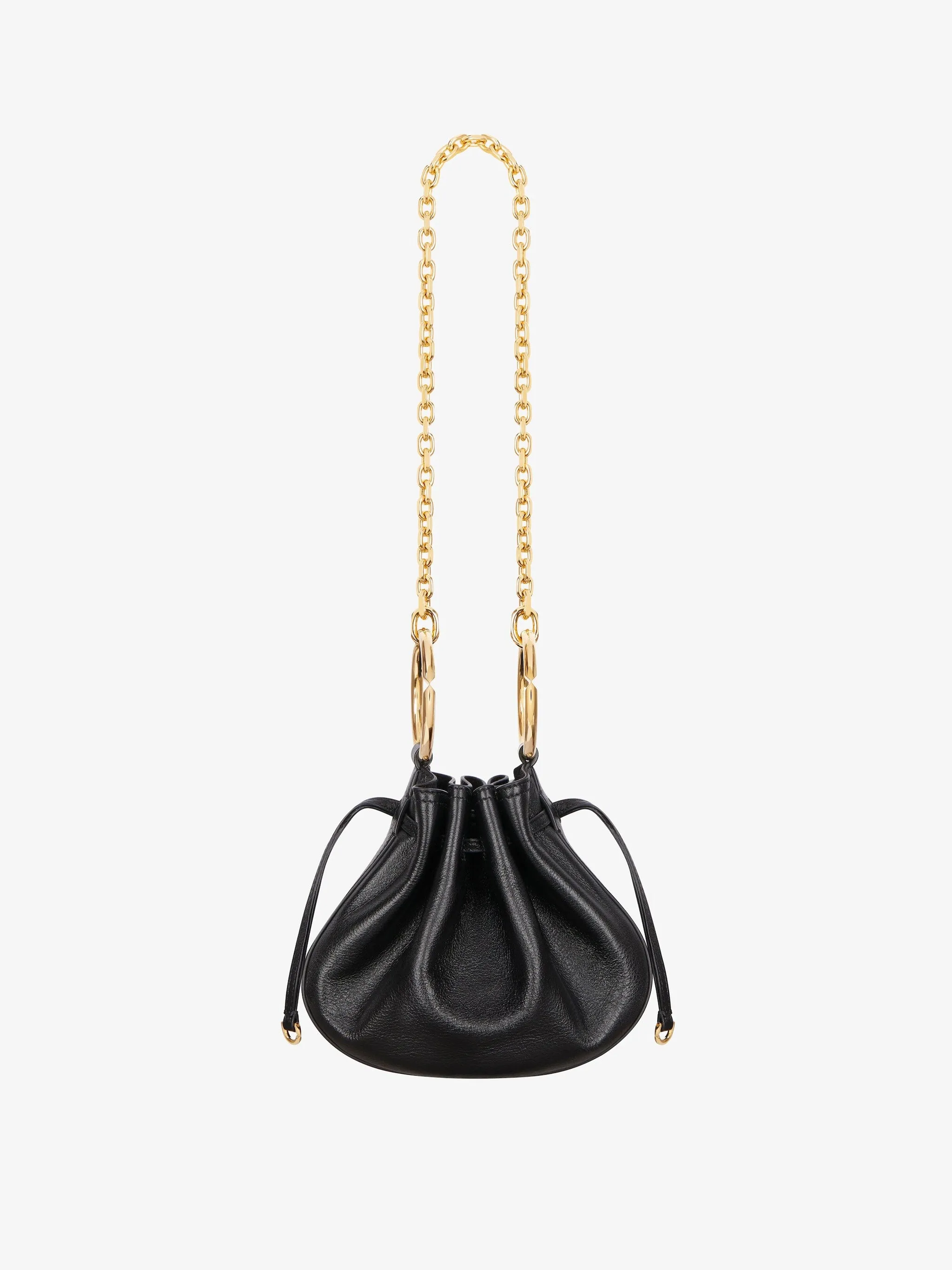 Mini Pumpkin Bag In Leather