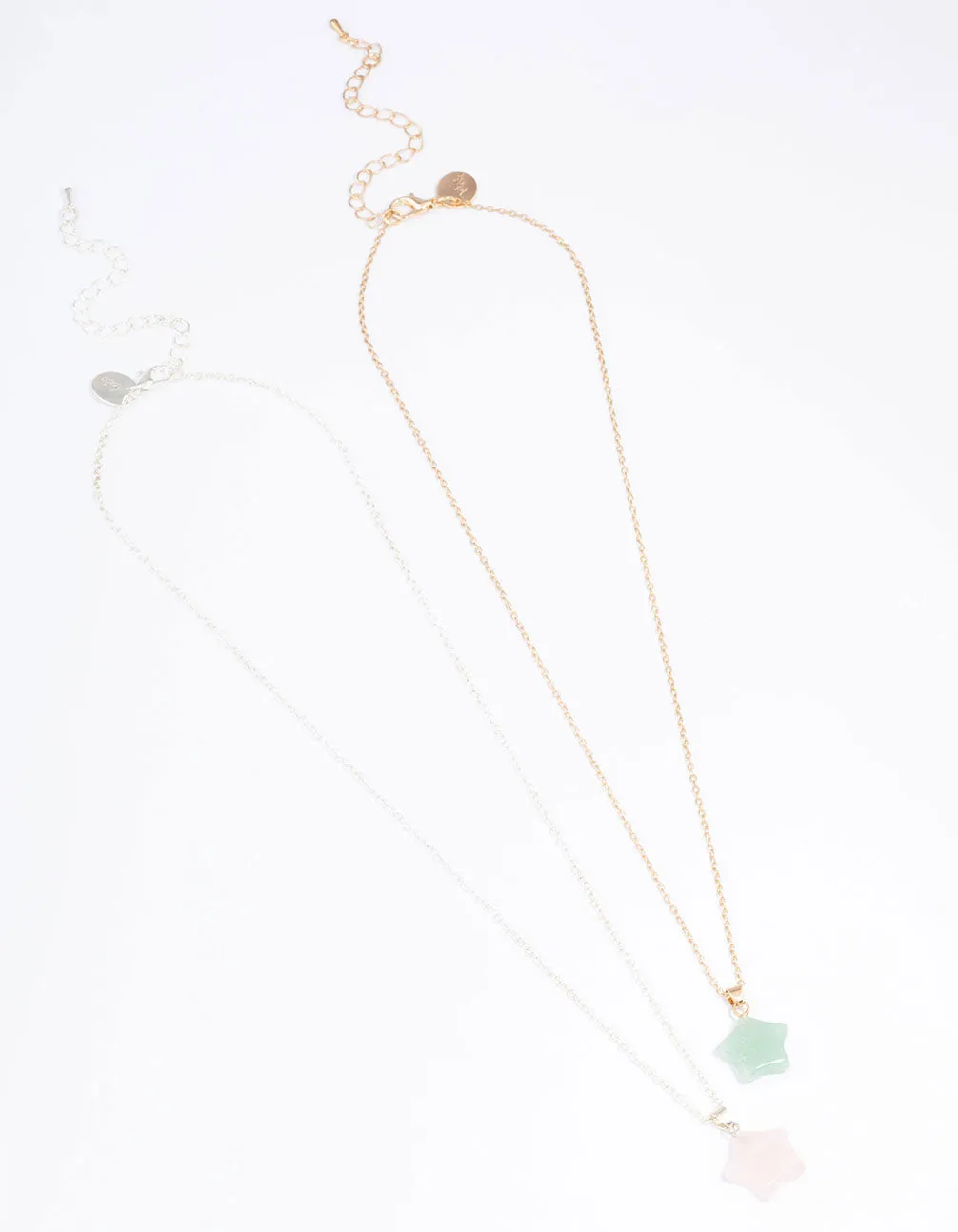 Mixed Metal Semi-Precious Star Necklace Pack