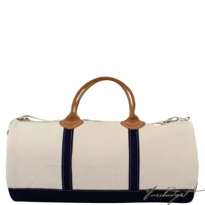 Monogrammed Round Travel Bag