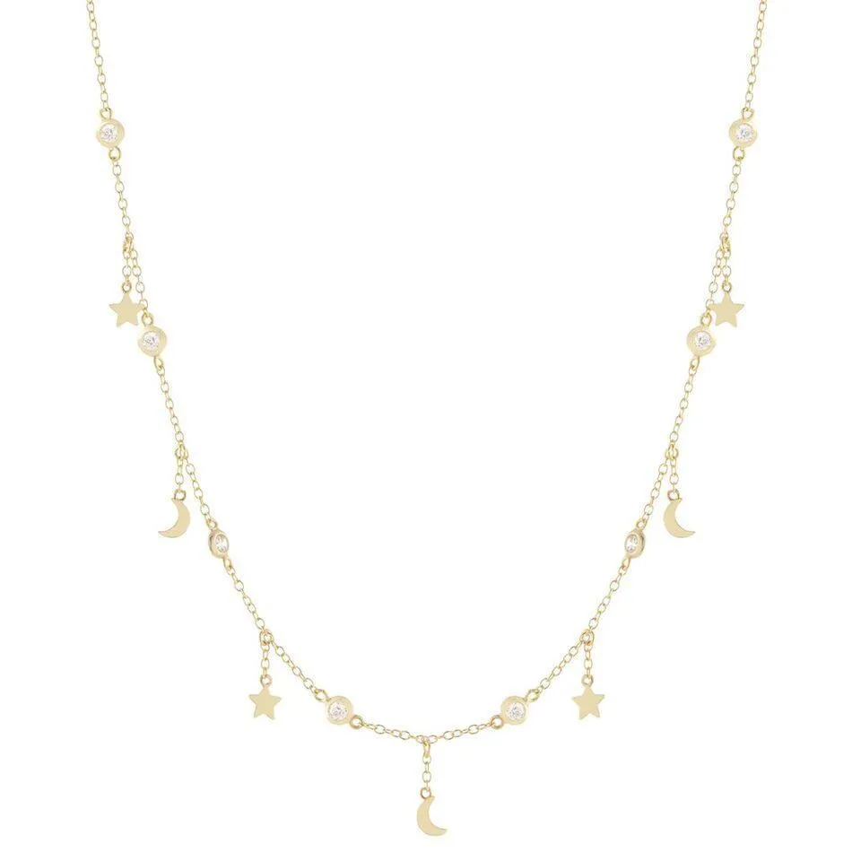 Moon & Star Choker