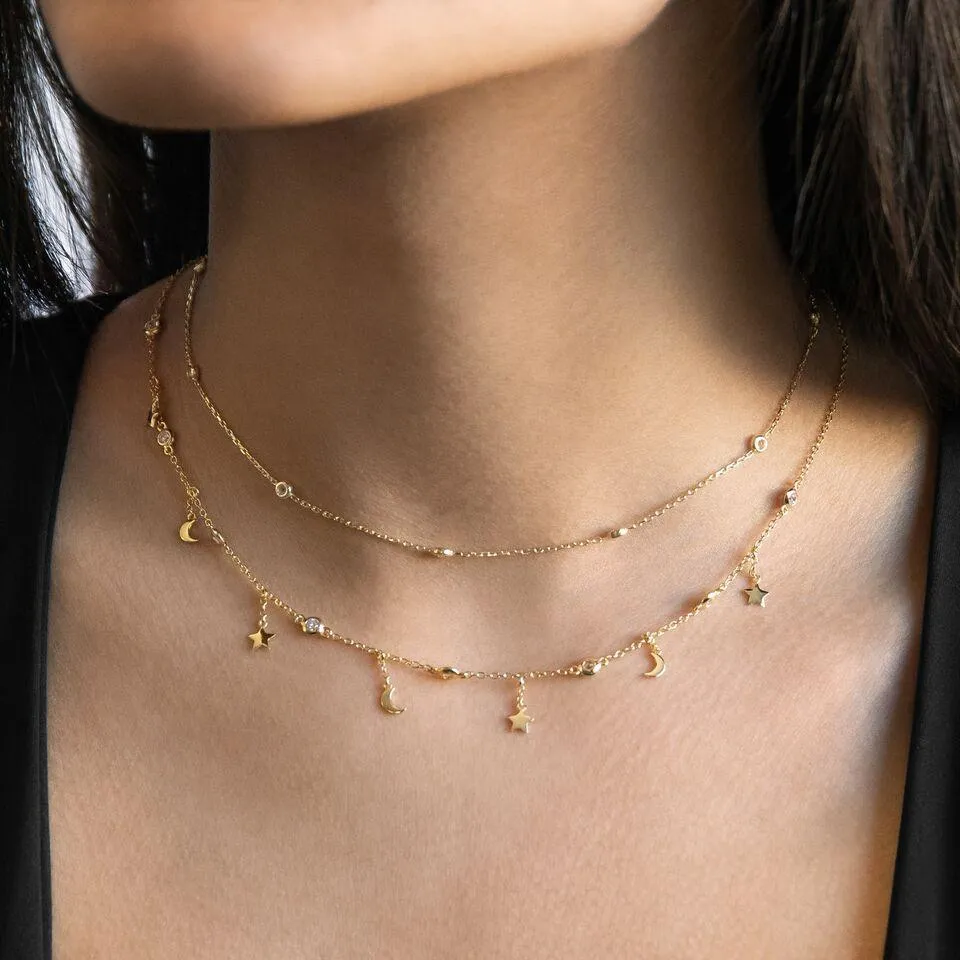Moon & Star Choker