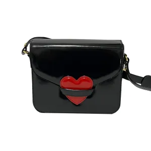 Moschino Black Heart Shoulder Bag
