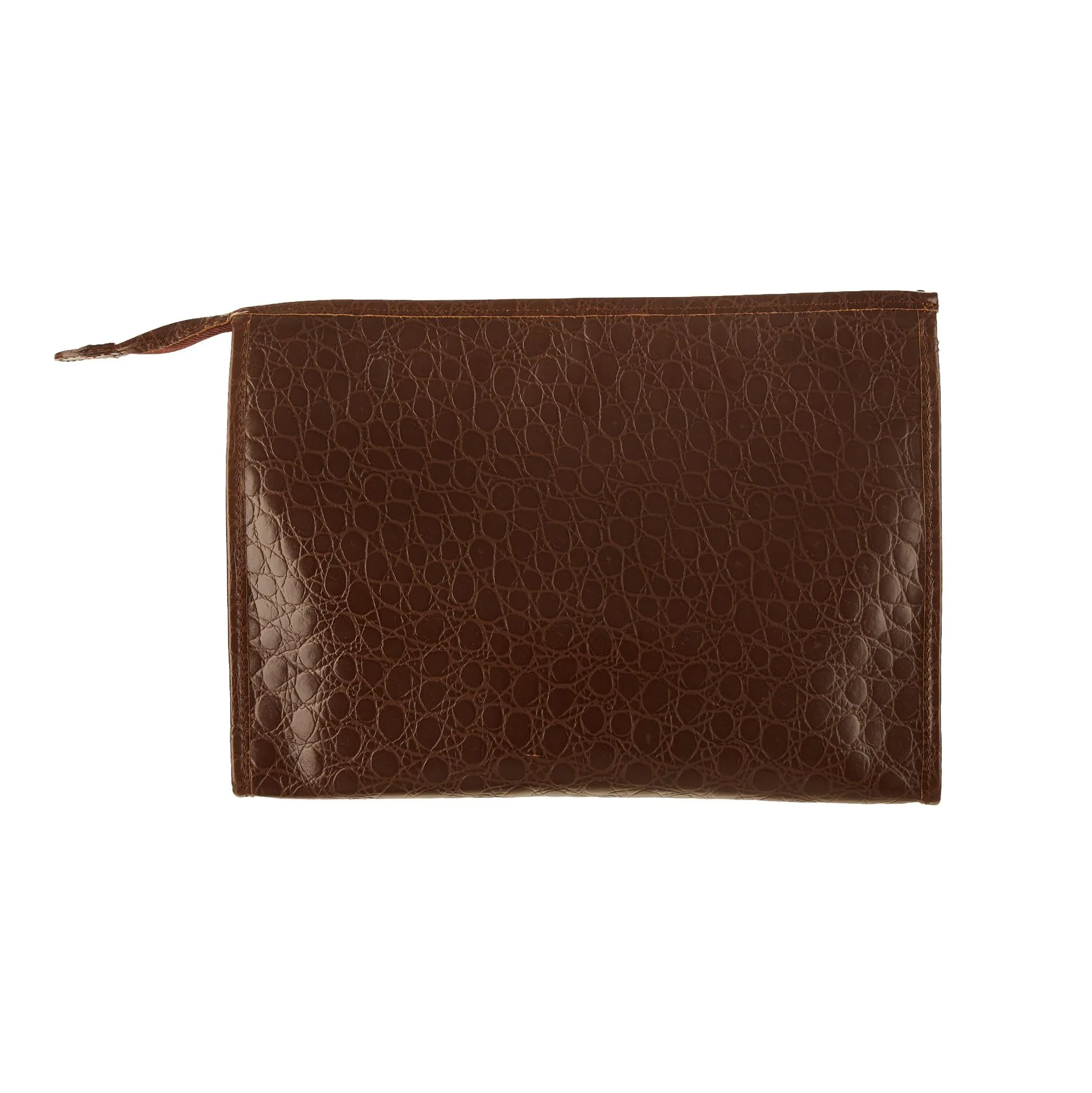 Moschino Brown Key Oversized Clutch
