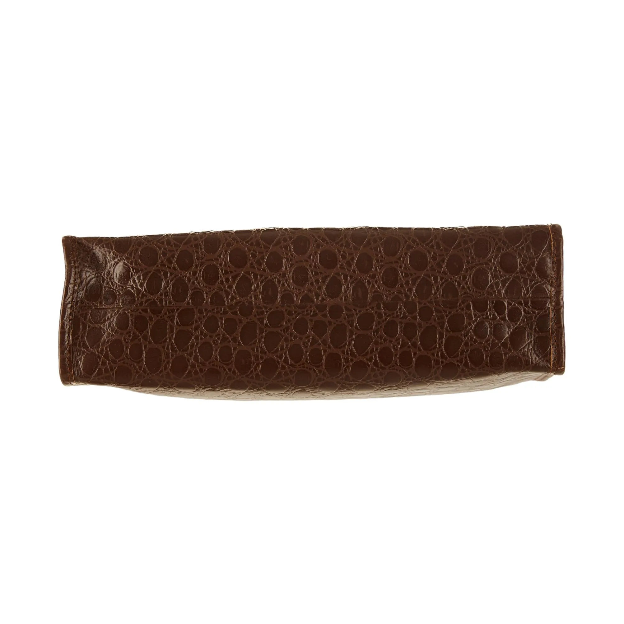Moschino Brown Key Oversized Clutch