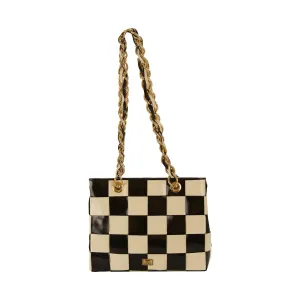 Moschino Checkerboard Shoulder Bag
