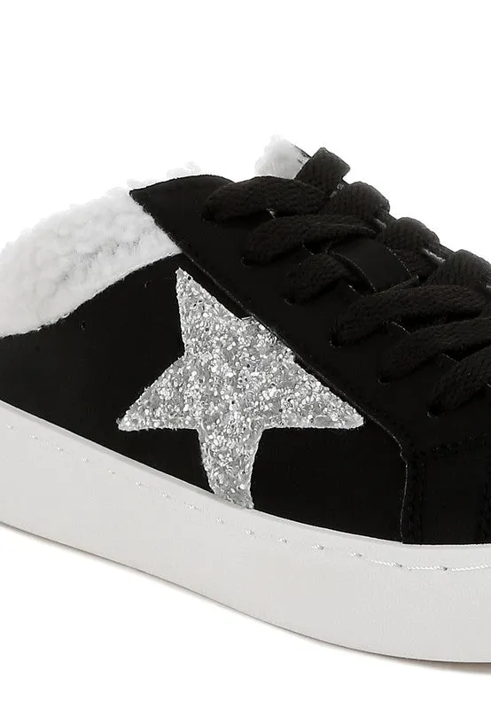 Moxie Fur Collar Slip On Sneakers