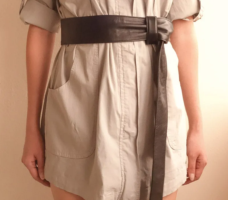 Nara Goatskin Leather Belt
