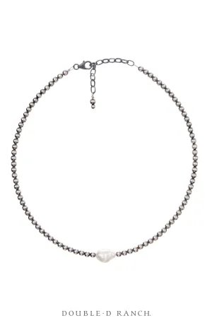 Necklace, Desert Pearl, Freshwater Pearl, Choker, Contemporary, 3513