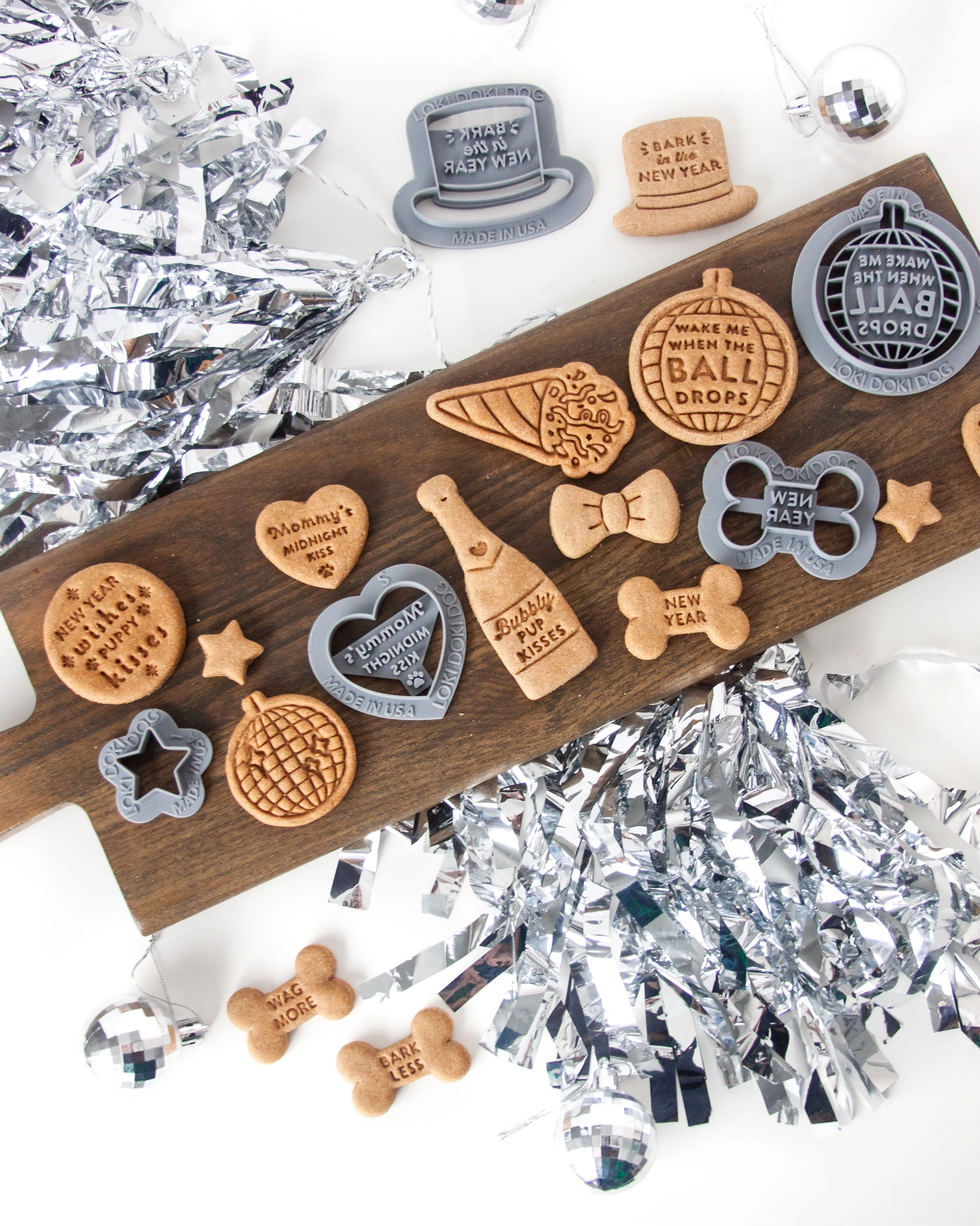 New Year's Eve Ball "Wake Me When The Ball Drops" Disco Ball Shape Cookie Cutter