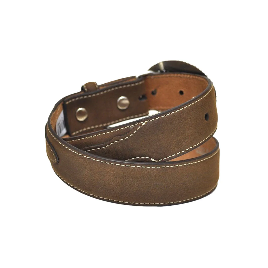 Nocona Kid's Cowboy Prayer Buckle Western Leather Belt