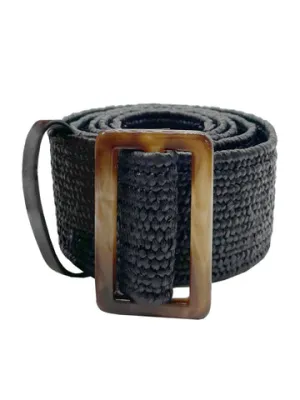 Nooki Kylie Woven Belt in Black