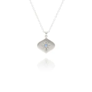 North Star Pendant in Aquamarine