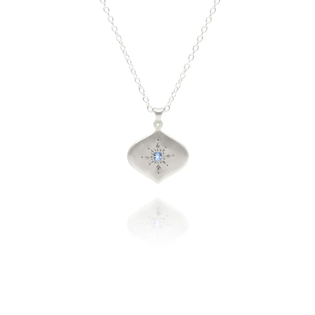 North Star Pendant in Aquamarine