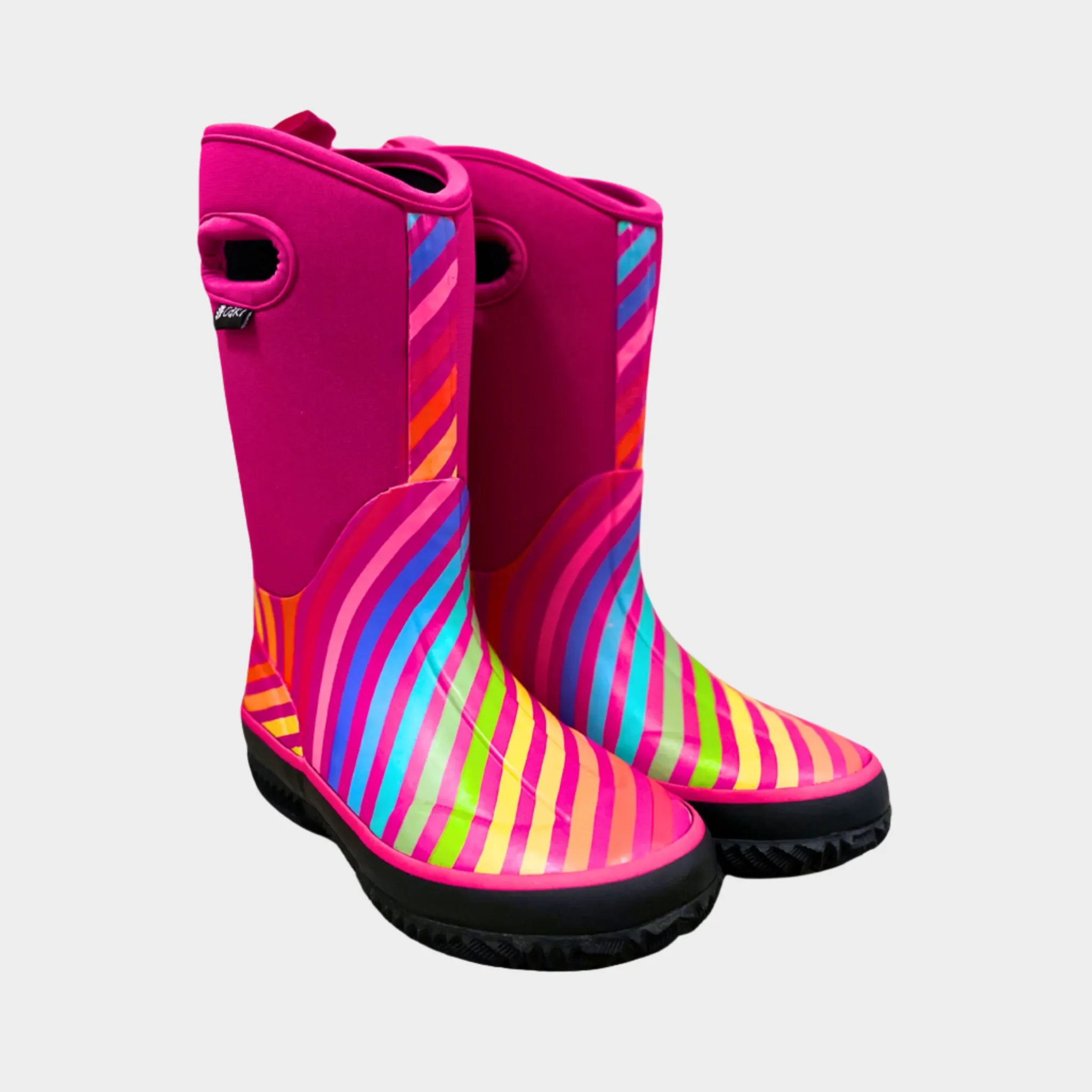 Oaki Kids Neoprene Rain & Snow Boots in Rainbow