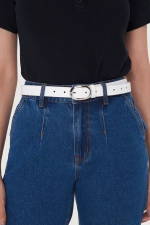 Oblong Buckle Belt