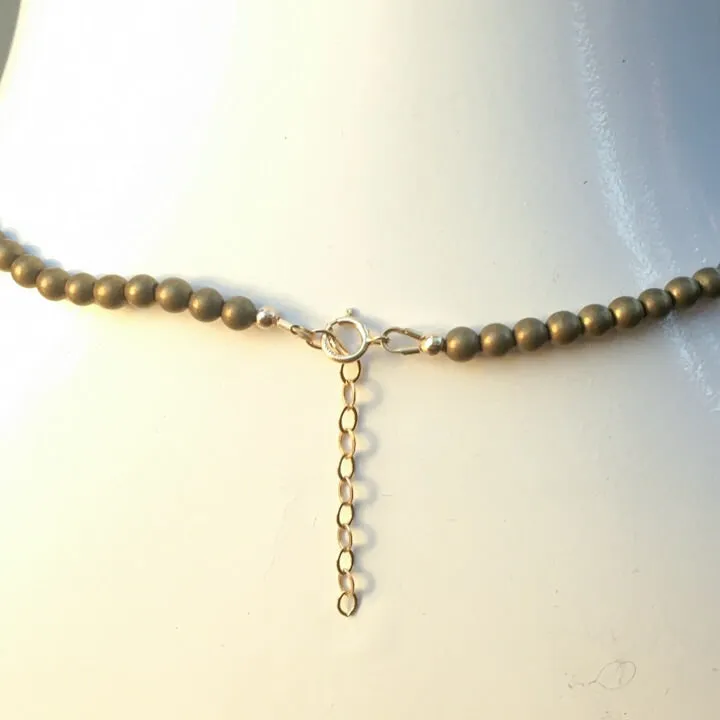 Obsidian "GODDESS" Choker Necklace