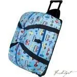 Olive Kids Trains, Planes & Trucks Rolling Duffel Bag
