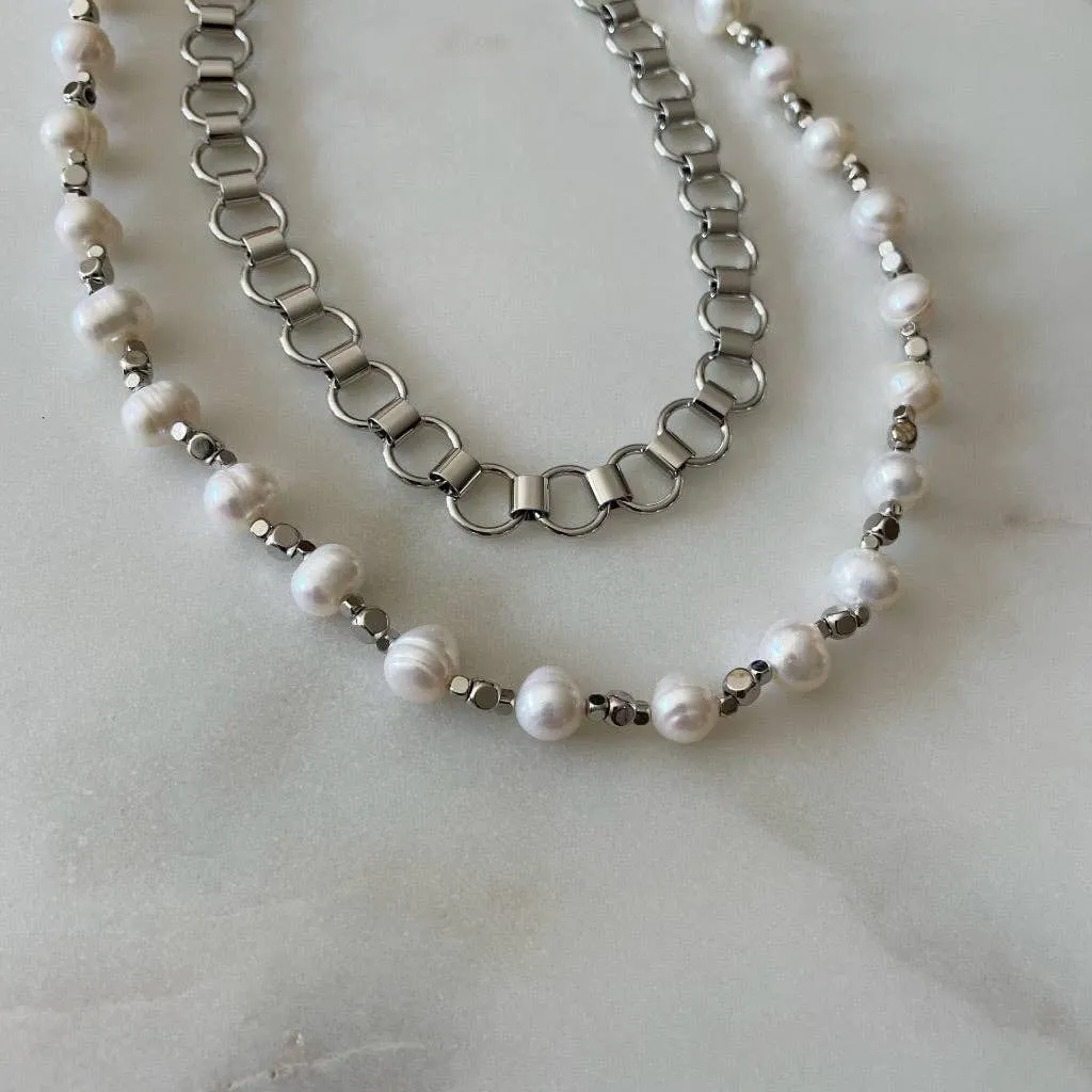One in A Million Silver Choker Necklace: 15" / Gold Filled