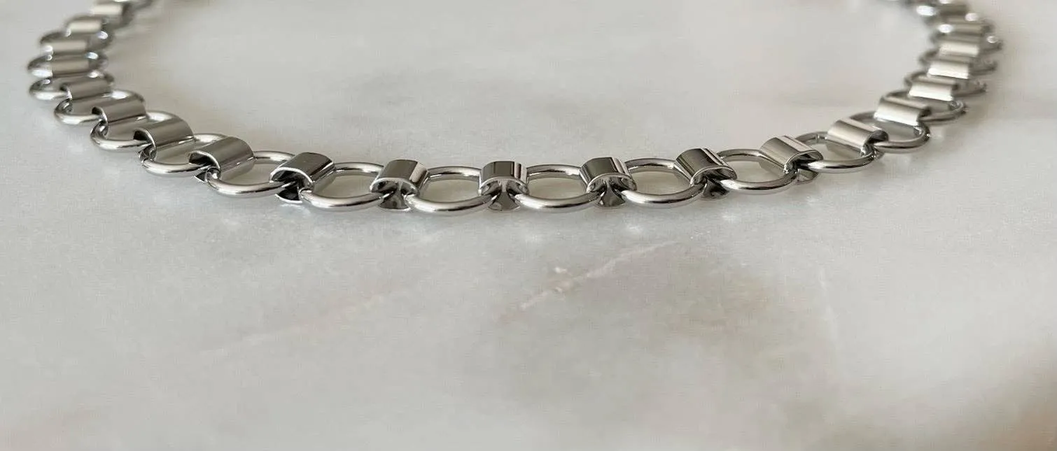 One in A Million Silver Choker Necklace: 15" / Gold Filled