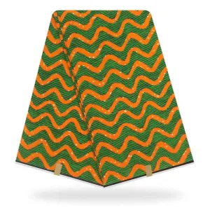 Orange Green Multi Color Holland Prints