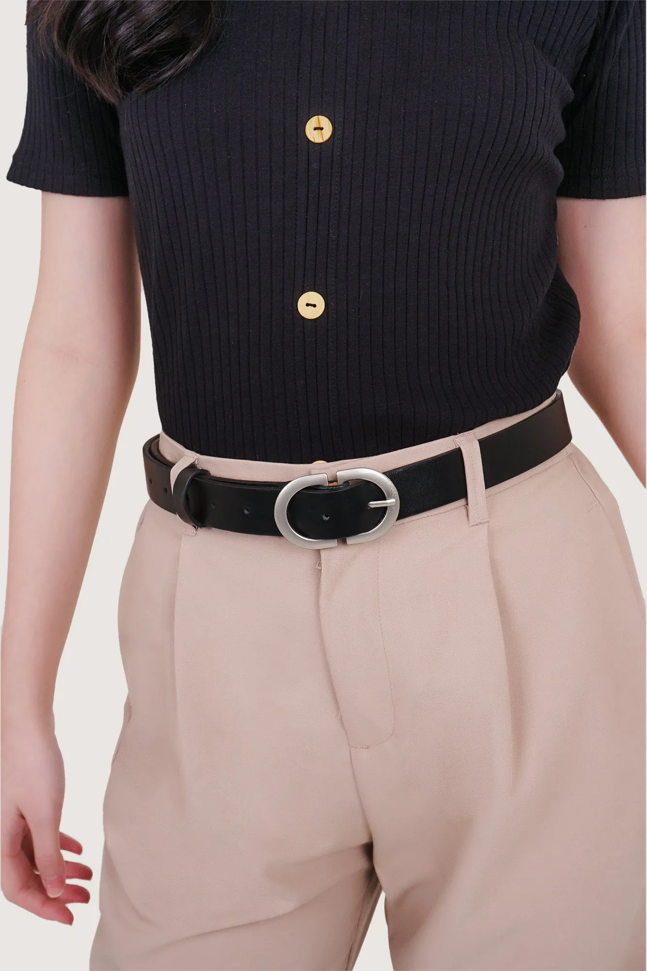 Oval Buckle Belt