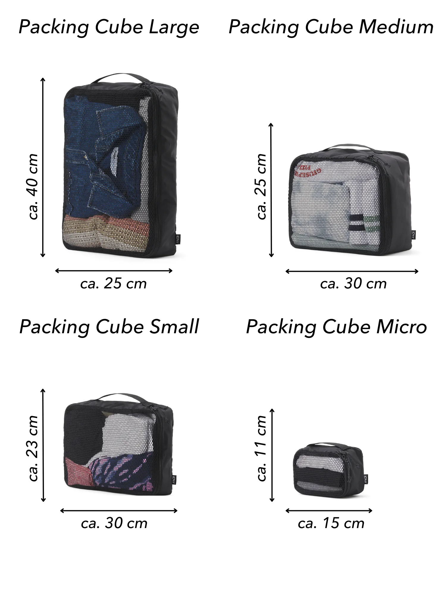Packing Cube Small - Ripstop Black