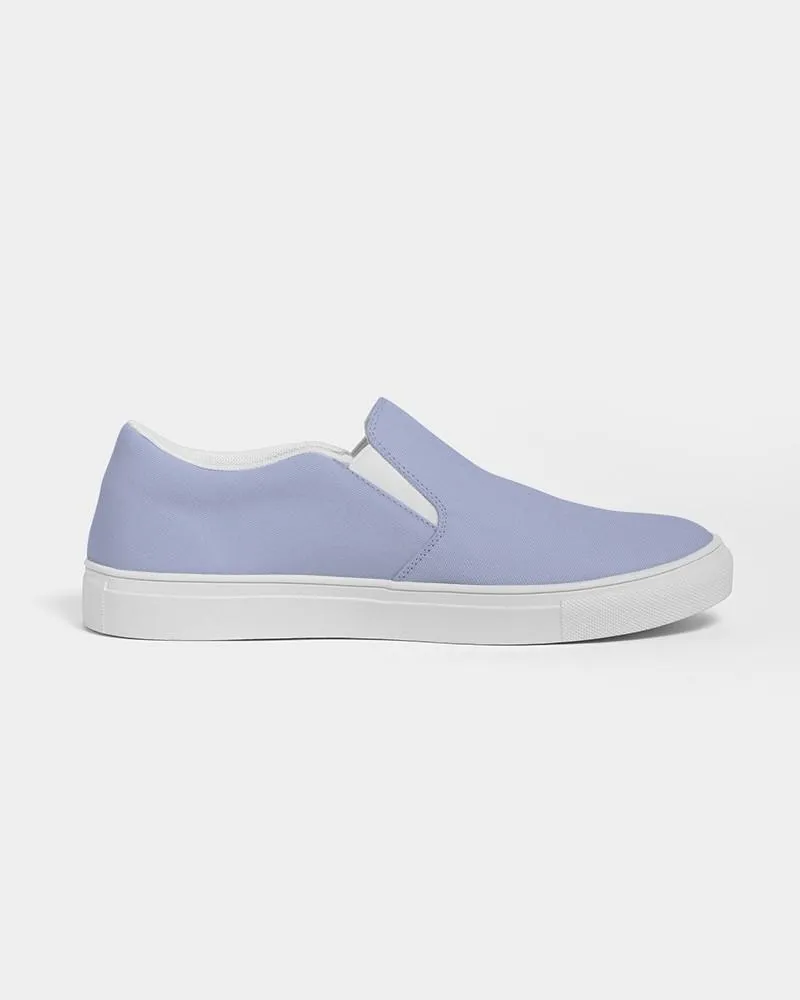 Pale Pastel Blue Slip-On Canvas Sneakers | Men's | Bright Pale Pastel Blue | C30M22Y0K0
