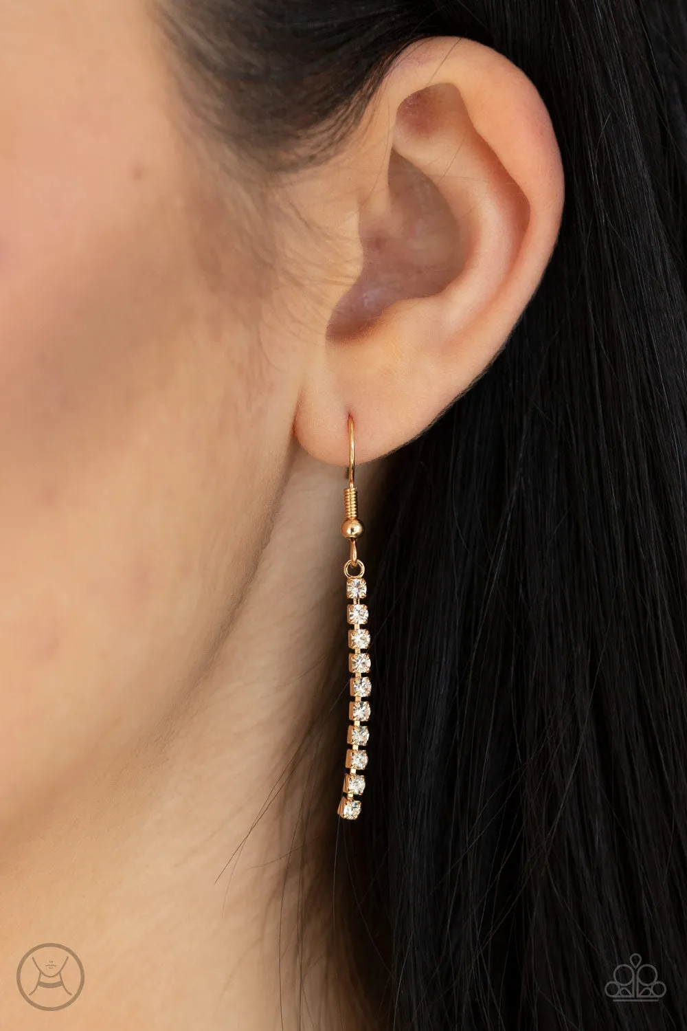 Paparazzi - Double The Diva - Gold Necklace