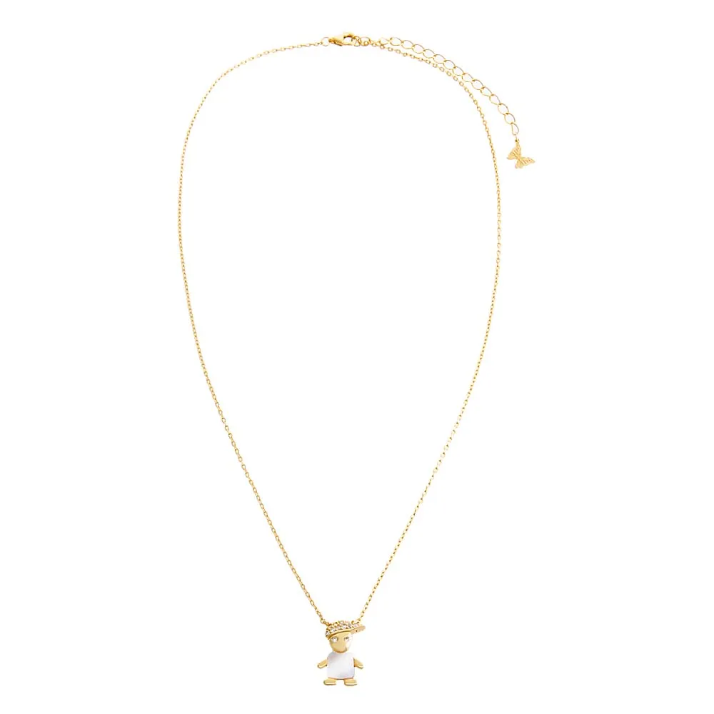 Pavé & Mother Of Pearl Kids Necklace