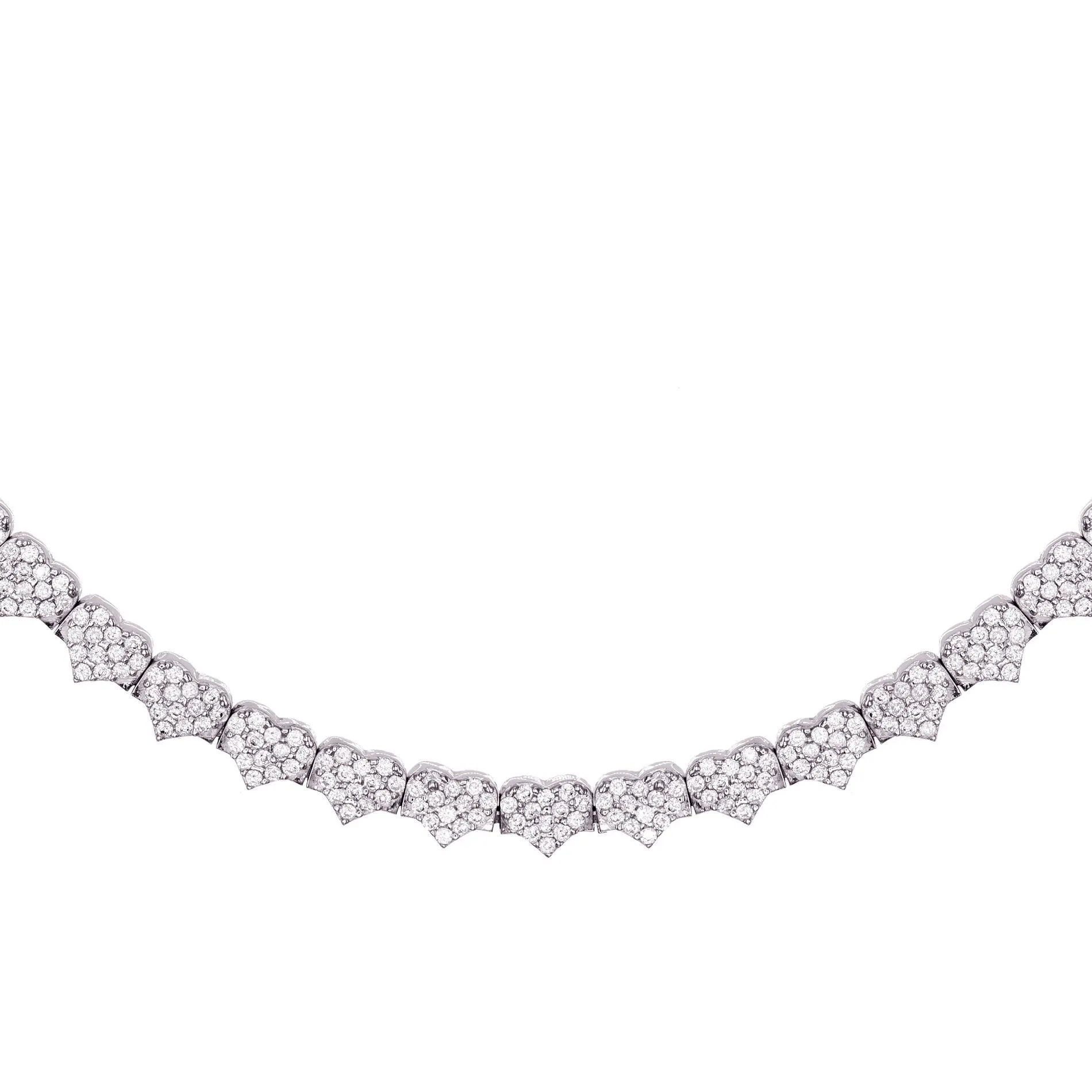 Pavé Heart Choker
