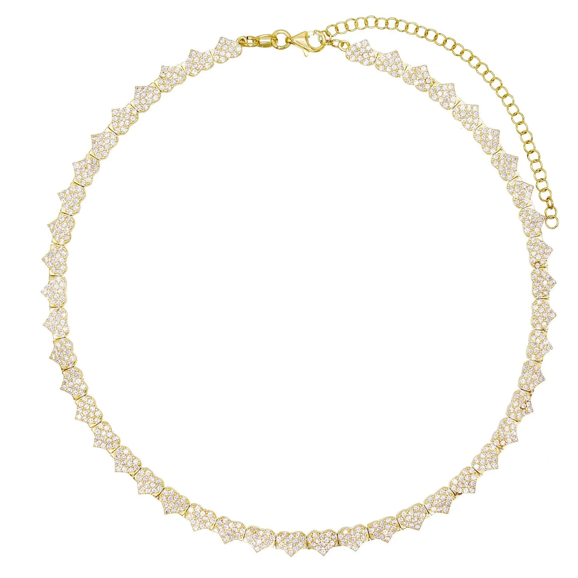 Pavé Heart Choker