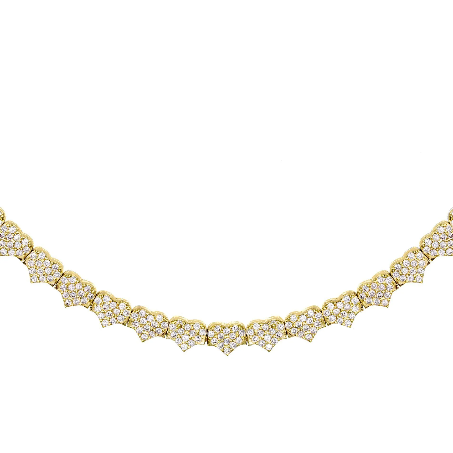 Pavé Heart Choker