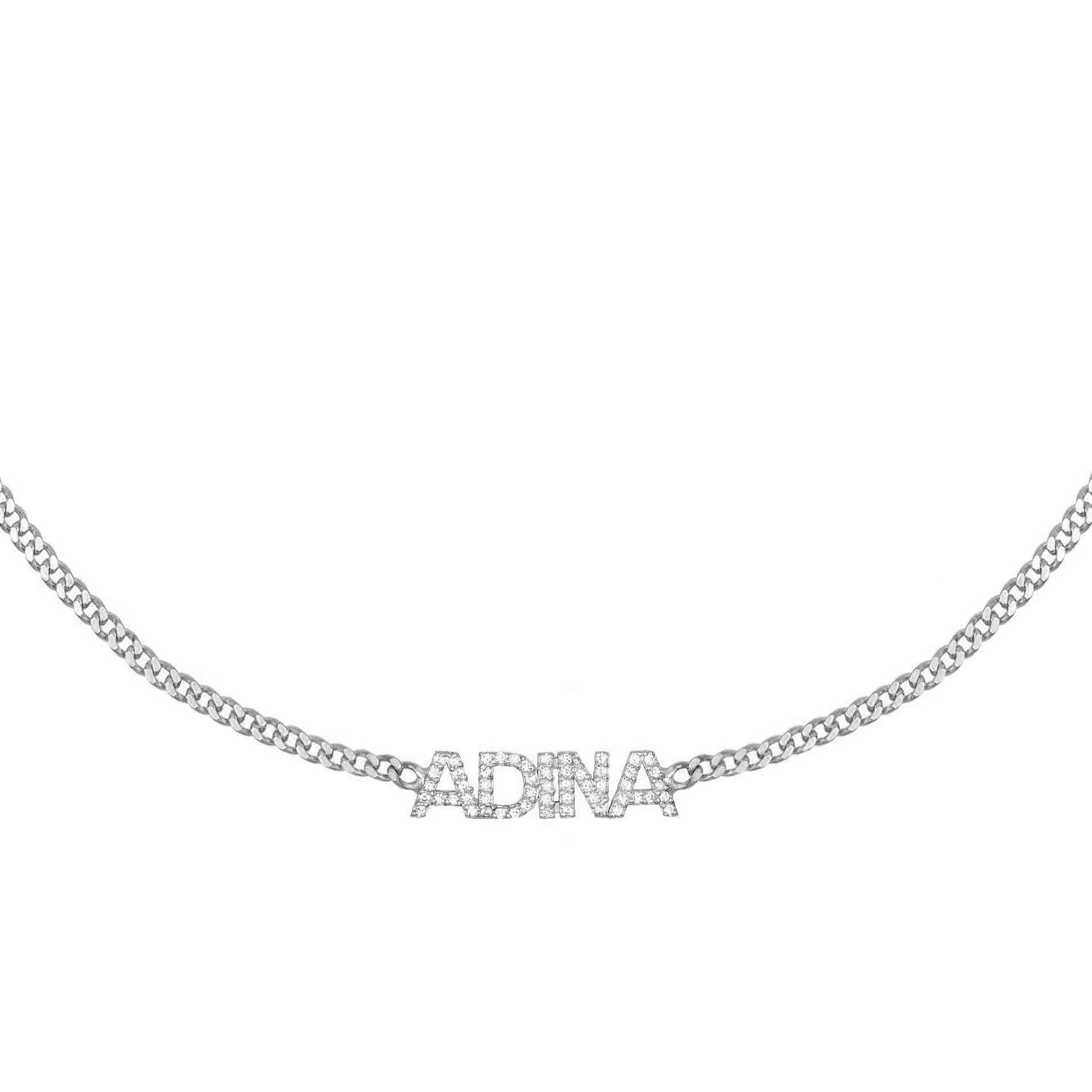 Pavé Nameplate Choker